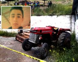 Karakeçili de traktörün devrilmesi sonucu 1 çocuk öldü