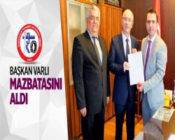 TSO Bakanlna yeniden seilen Ahmet Varl mazbatasn ald